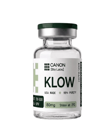 KLOW vial and packaging