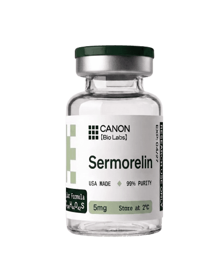 Sermorelin vial and packaging